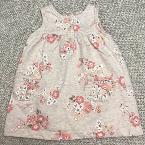 Carter's Other - Carter’s Cream and Pink Sleeveless Baby Dress Carter's Other - Carter’s Cream and Pink Sleeveless Baby Dress
